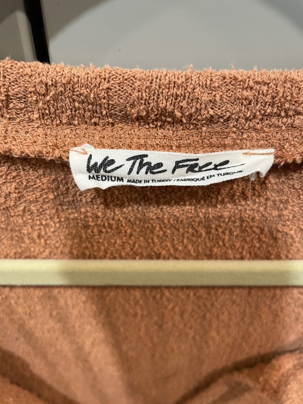 We The Free Ribbed Henley Top - Rust Brown - Picture 2 of 4